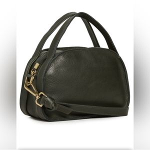 Madewell The Sydney Zip Top Crossbody Black